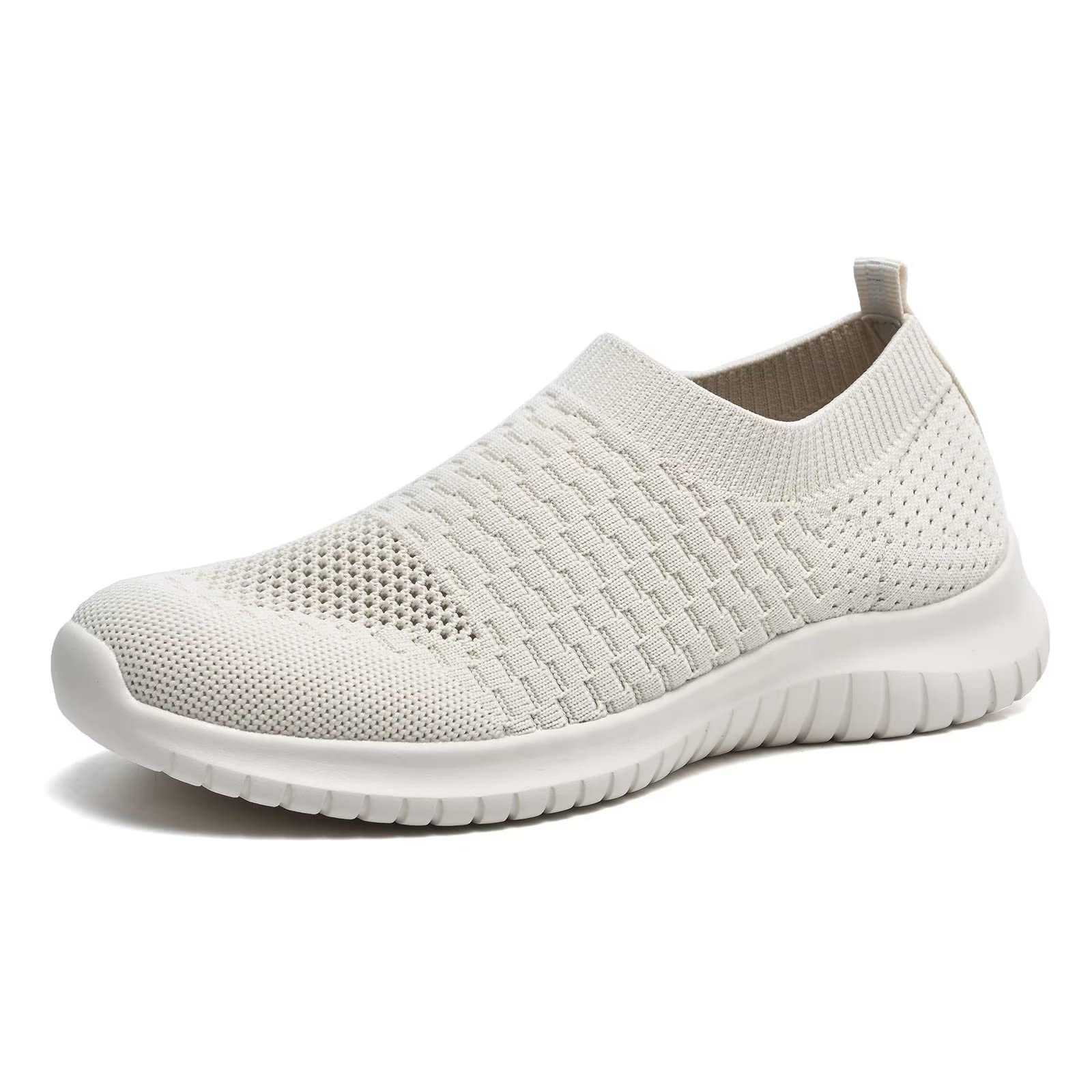 konhill Womens Slip On Sneakers Lightweight Knit Walking Shoes
