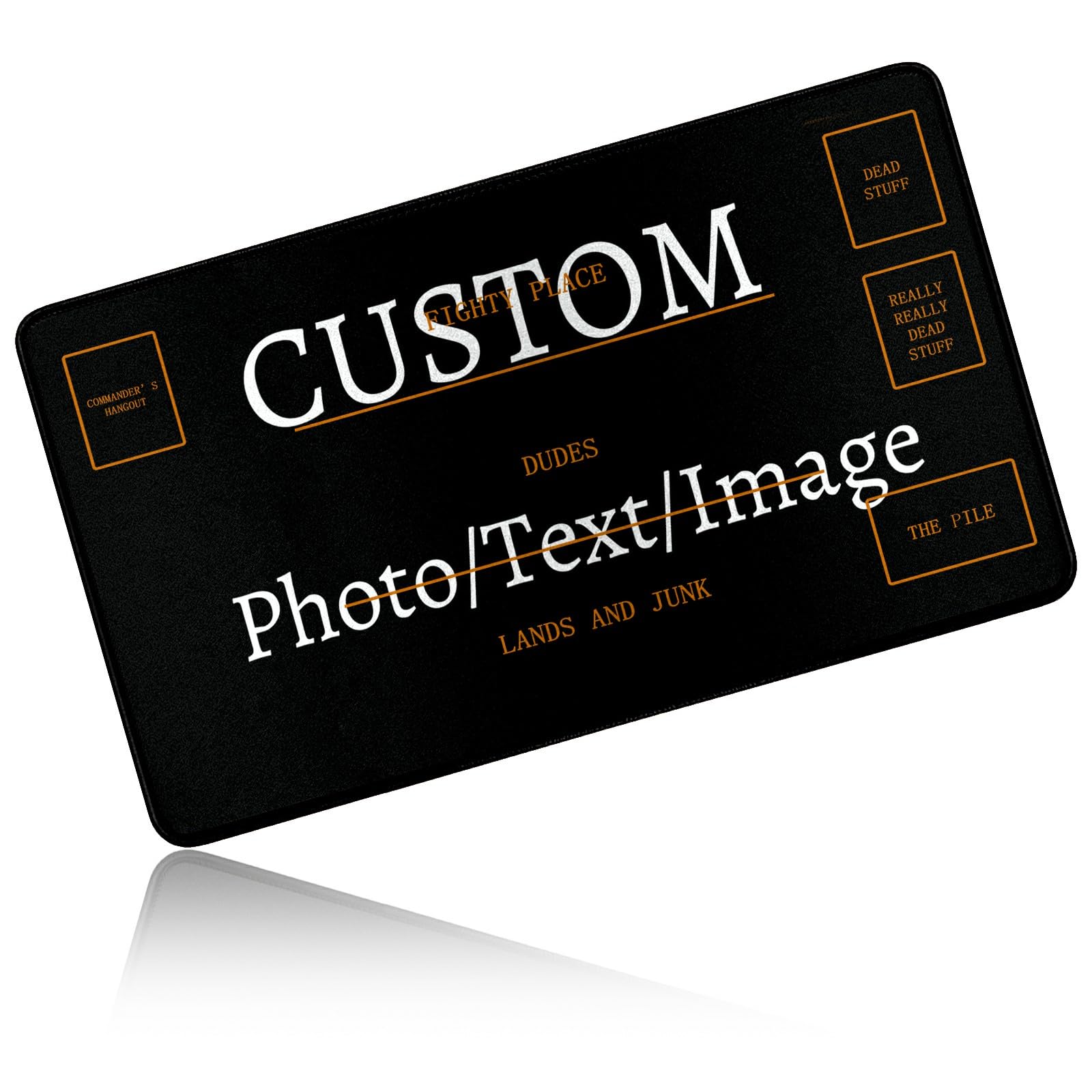 Dikoer for MTG/TCG Playmat w/Zones Commander Deck Gaming Mat, Custom