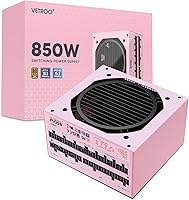 Vista 14 de Vetroo Fuente de alimentación blanca de 1000W ATX 3.1 Ready Dual PCIe 5.1, 80 Plus Gold totalmente modular, modo ecológico con ventilador FDB