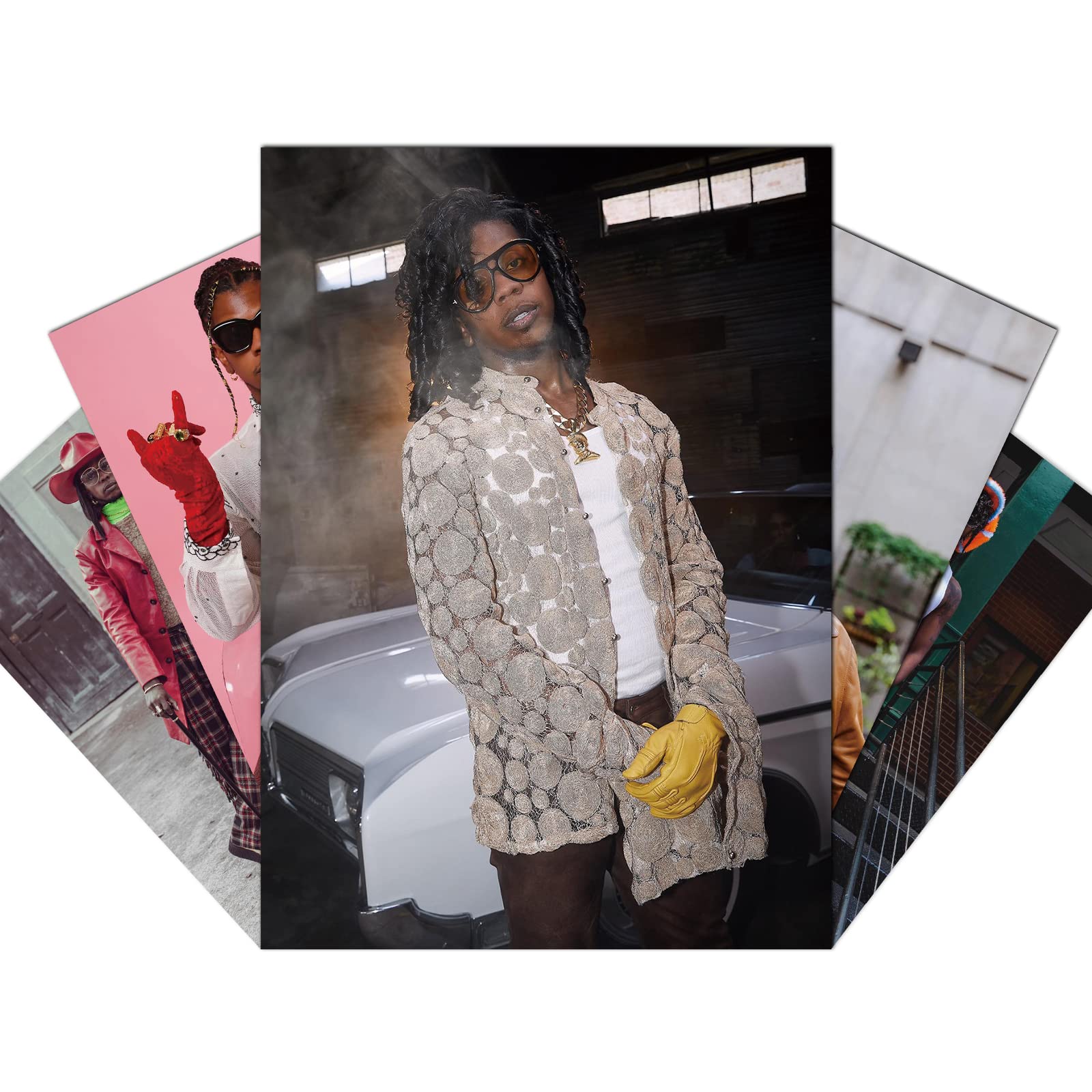 Trinidad James Poster Rapper Wall Art - Set of 5 UNFRAMED Music Poster Prints Cool Wall Art 10 *14 inches Trinidad James Music Posters Wall Art Rapper Poster Wall Decorations