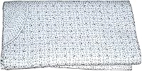 Vista 2 de YUVANCRAFTS Colcha tradicional india Kantha pesada de algodón puro, colcha blanca tamaño Queen