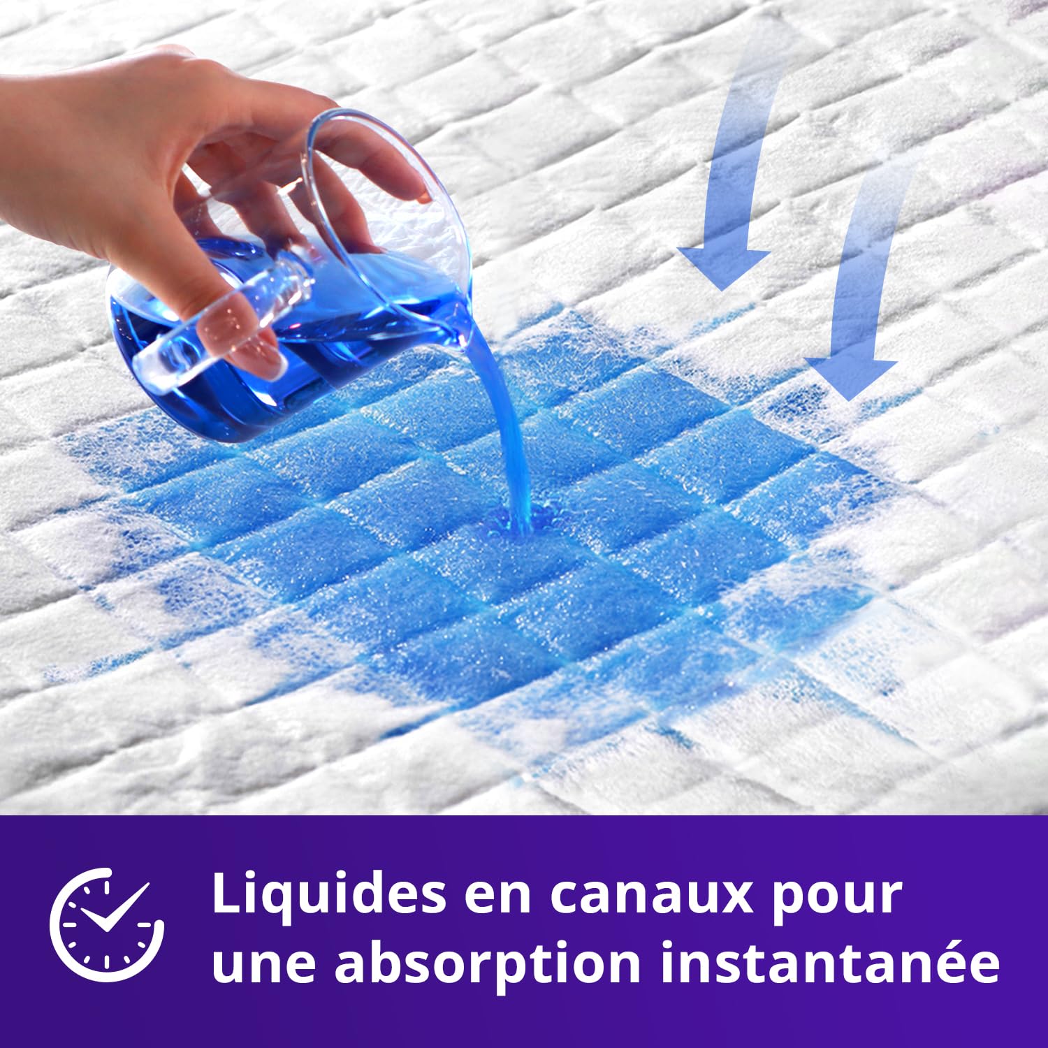 WhyWorry NightShield Alèses Jetables 76 x 90 cm Antidérapant, Matelas de Lit Protections pour Adultes Incontinence et Fuites Urinaires, Tapis Absorbant, Contrôle des Odeurs, 35 Unités
