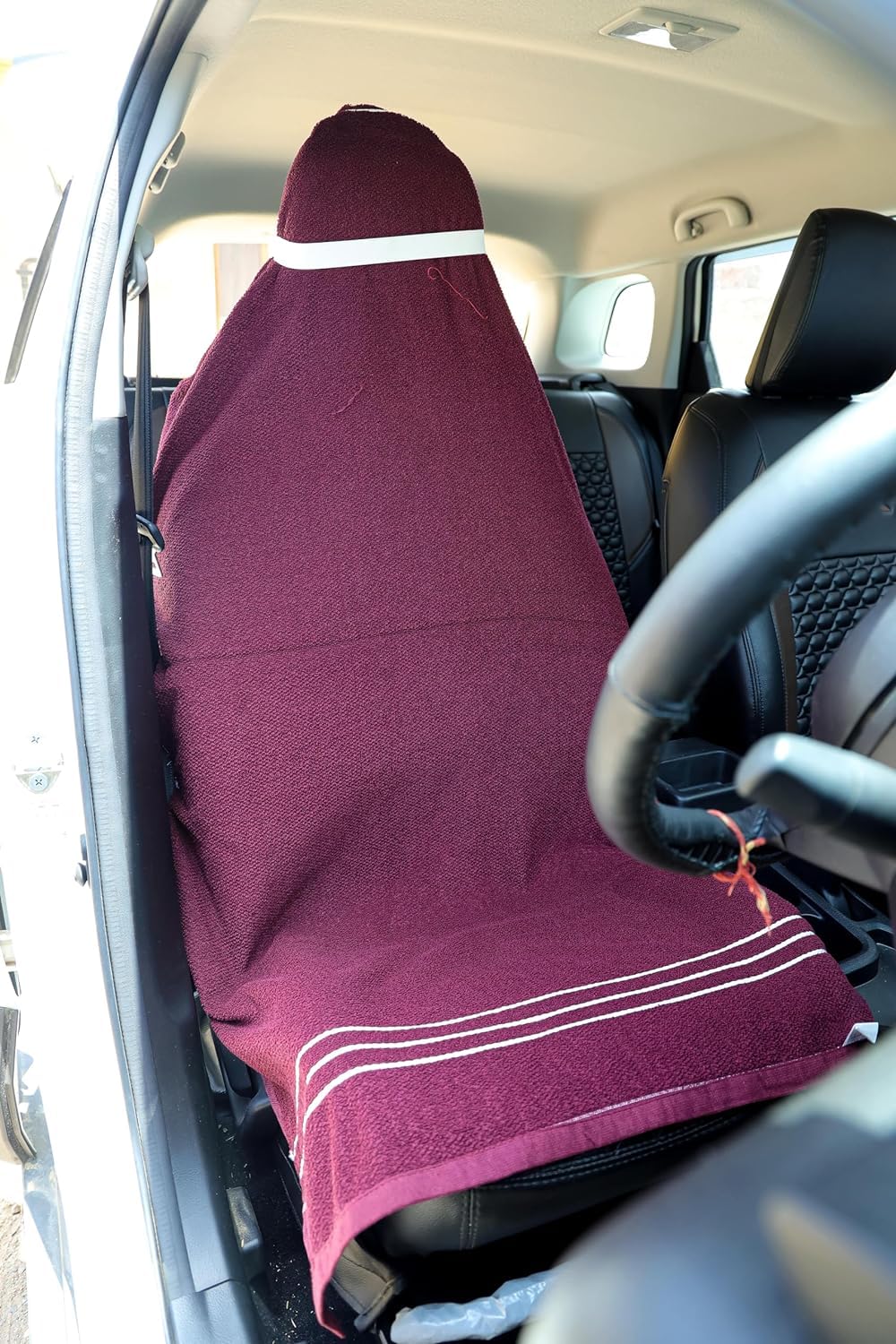 Aak Shas Latest car seat Towel with Tie Knot 550 GSM for All Cars Seats (2, Maroon) | Cotton (B0DCBYN4RQ) Amazon Price History, Amazon Price Tracker