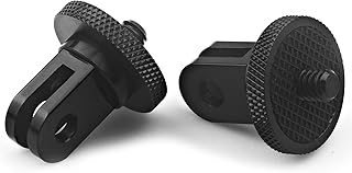 Aluminum Camera Tripod Mount Adapter,2pcs ¼-20 Conversion Adapter for Tripod, Suitable for GoPro Hero/Sony/ Insta360 X3/ Sjcam/Action Camera and Other Standard 1/4 inch Accessories