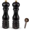 Molino de Sal y Pimienta Manual Peugeot Paris u'Select de 6 Ajustes con Cuchara de Madera para Especias, Hecho en Francia (Chocolate, 9 Pulgadas) 1