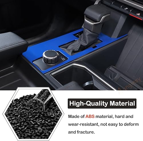 Vista 118 de Aunginsy Cubierta de panel de palanca de cambios de control central, compatible con Toyota Tundra/Sequoia 2022-2024, consola de palanca de cambios