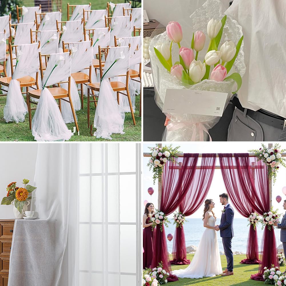 Tessuto in tulle, 150 cm x 3 m, tessuto decorativo per carnevale