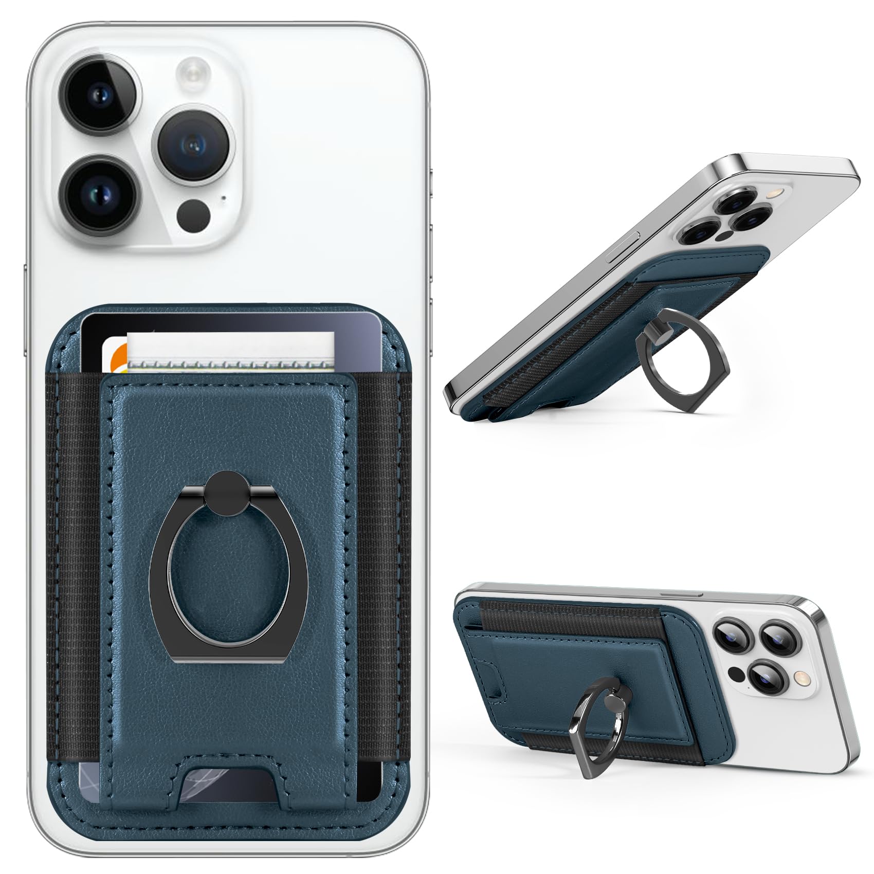 Amazon.co.jp: Miroddi Magsafeウォレット用 リングスタンド付き 3イン