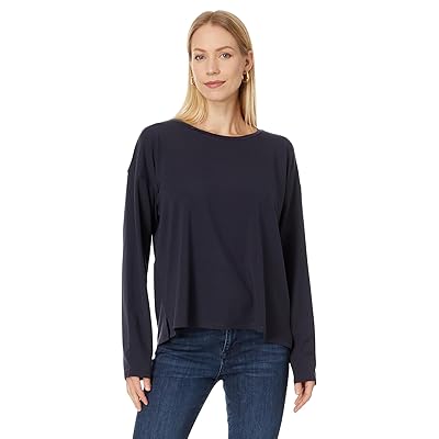 Eileen Fisher Crew Neck Box Top Women