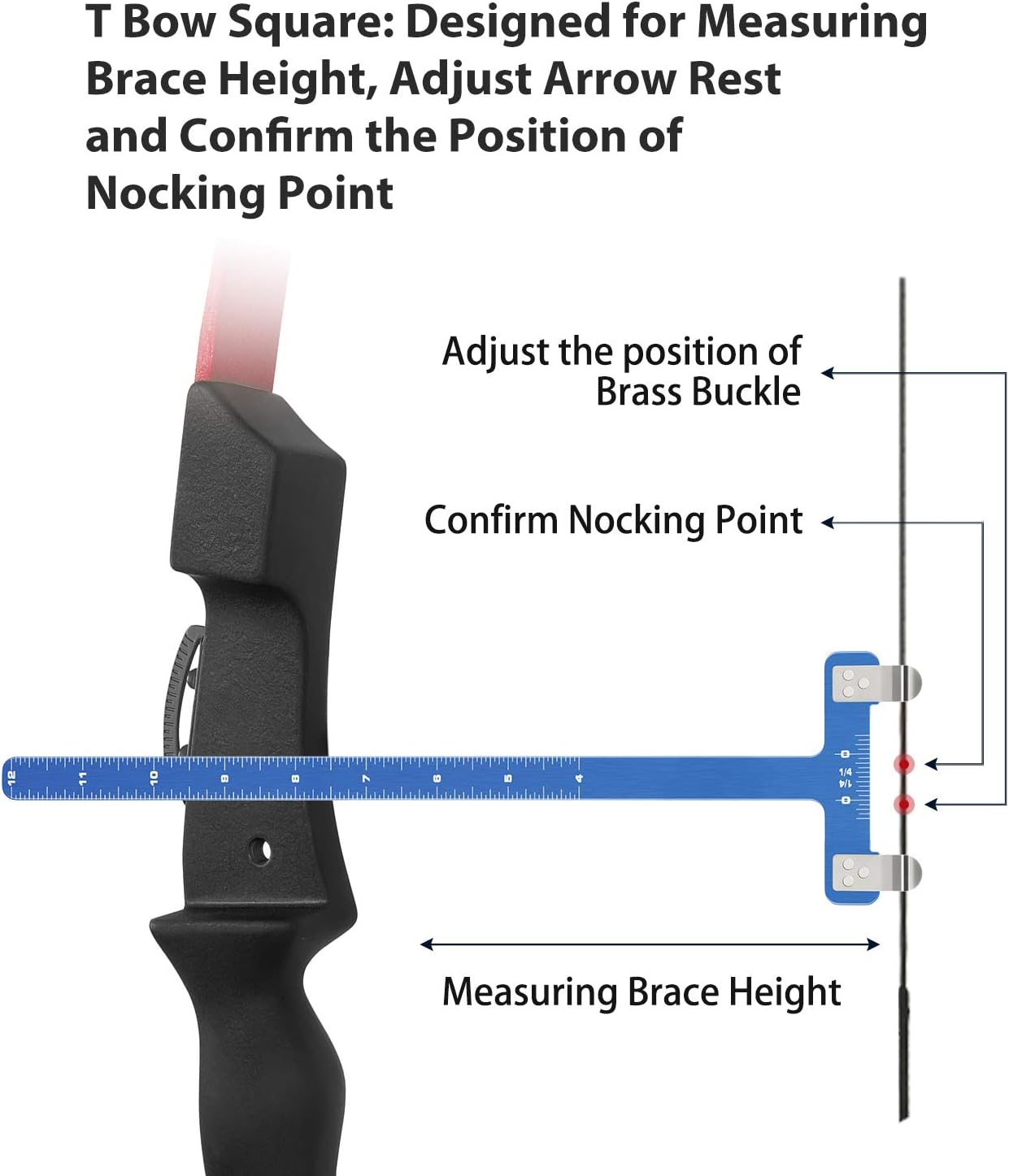 Mudder Bow String Nocking Points Pliers Strings Knock Set Include 1 Oz Bow String Wax Lube T Shape Bow Square Ruler Nocking Buckle and Archery Nocking Pliers Recurve Bow Turning Kit : Sports & Outdoors
