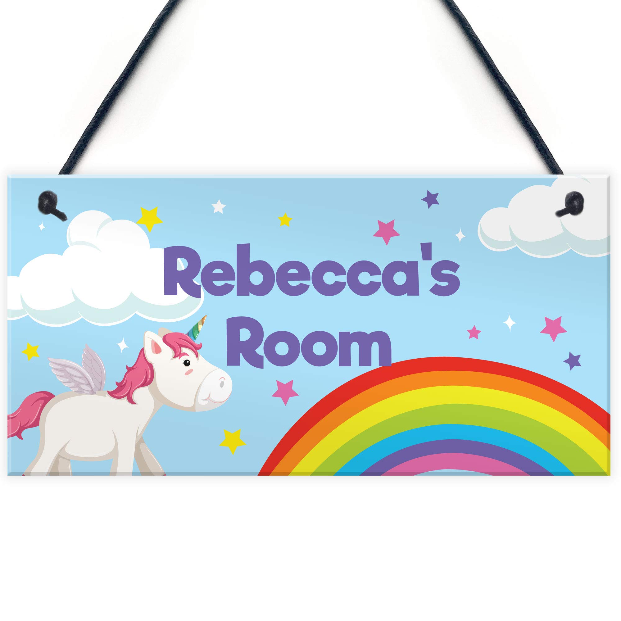 Unicorn Sign PERSONALISED Girls Bedroom Sign Nursery Decor For Girl Daughter Gift