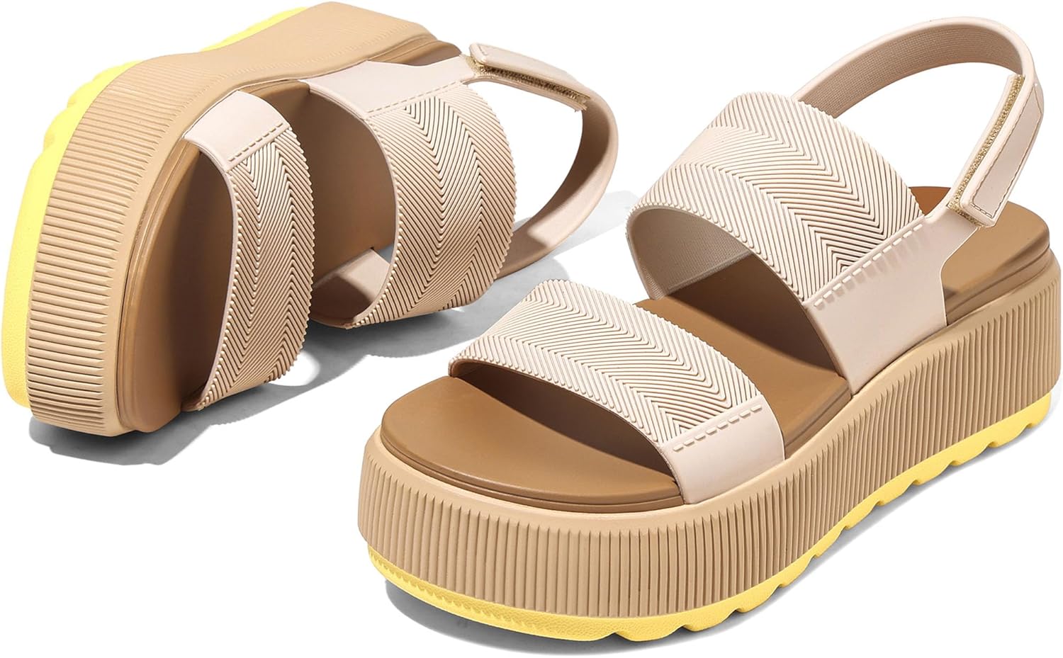 Lovee Cosee Platform Water Sandals for Women Chunky Wedge Lug Sole Comfortable Waterproof Summer Walking Beach Shoes - Image 4