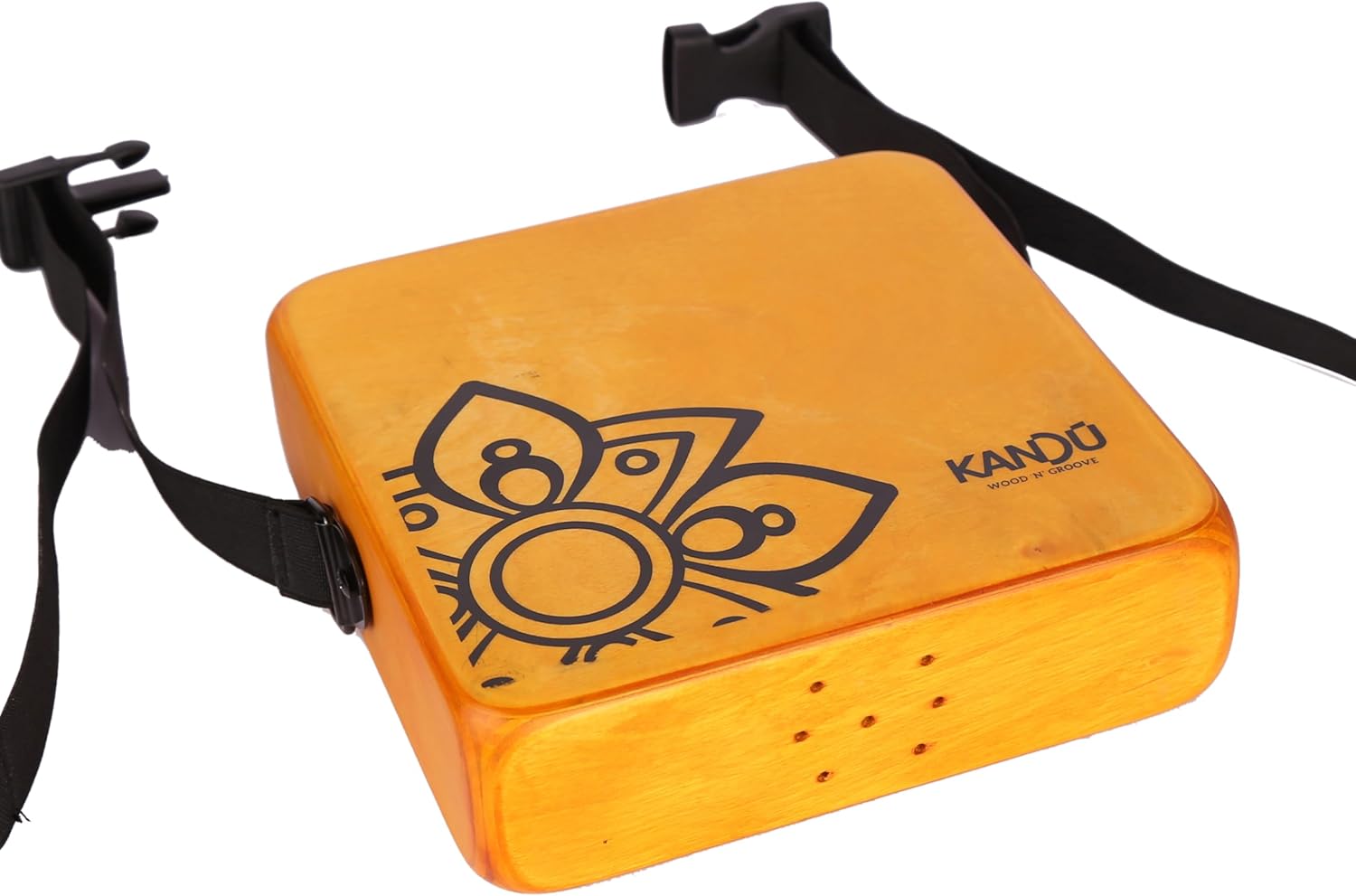 The Kandu Mashbox - is the first-ever wearable drum shaker,small Cajon designed to meet the needs of every percussionist-natural (Yellow)