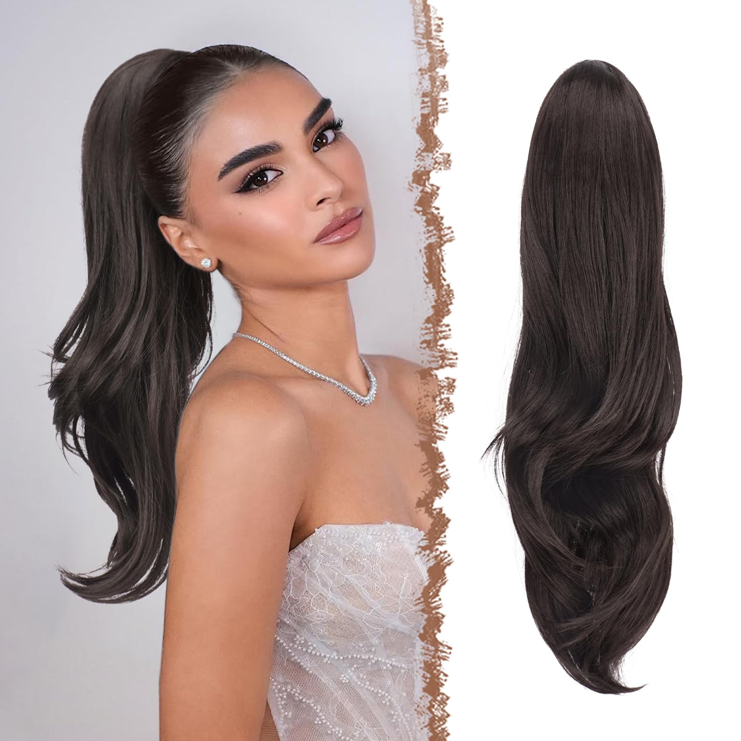 FESHFEN Drawstring Ponytail Extension