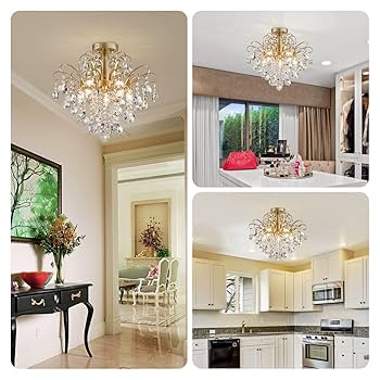Lhasaページ Maxax 19.5'' Crystal Chandelier, 5-Light Large Modern