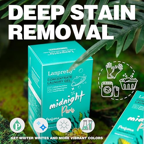 Miniatura 8 de Paquete de 60 paquetes líquidos de detergente para ropa de viaje | Detergente para lavado de manos para uso en fregadero | Paquete de 60