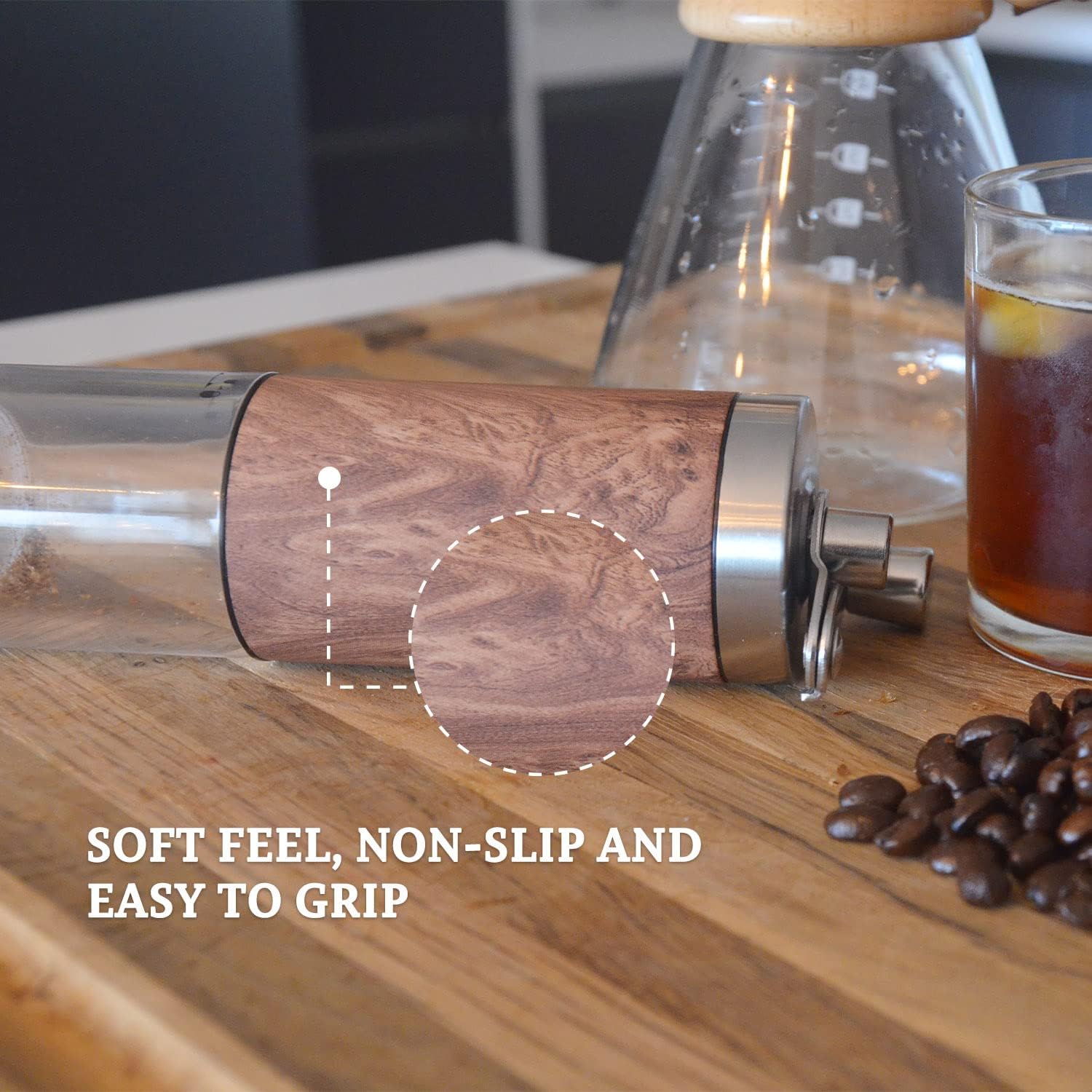 Buy Hey Barista! Manual Coffee Grinder with Adjustable Settings, Coffee