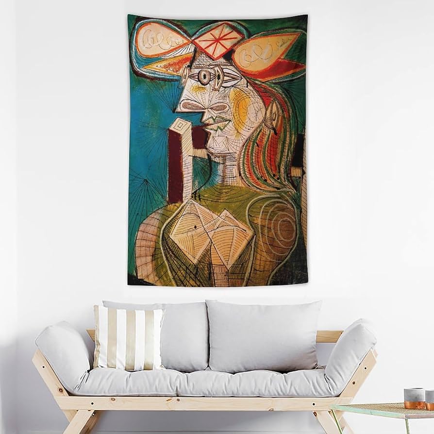 ピカソ(PICASSO)【椅子にすわるバレリーナ】、高級画集画、状態良好 ピカソ(PICASSO)【椅子にすわるバレリーナ】、高級画集画、状態