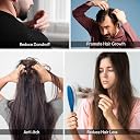 MildCares Scalp Massager Brush – Silicone Scalp Exfoliator & Anti‑Dandruff Scrubber | Head Massager for Hair Growth, Shampoo Applicator & Oil Massage | Waterproof, Non‑Slip Grip | For Men & Women (Black, Pack of 1) gallery image