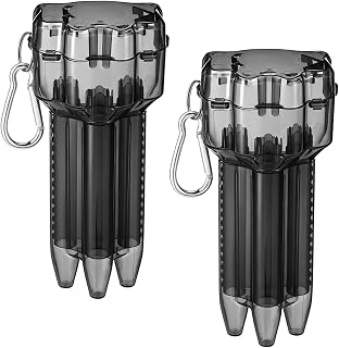 2 Pack Plastic Dart Case with Lock Buckle Portable Hard Steel Dart Carrying Case Soft Tip Darts Holder Transparent Protective Storage Organizer Box for 3 Darts