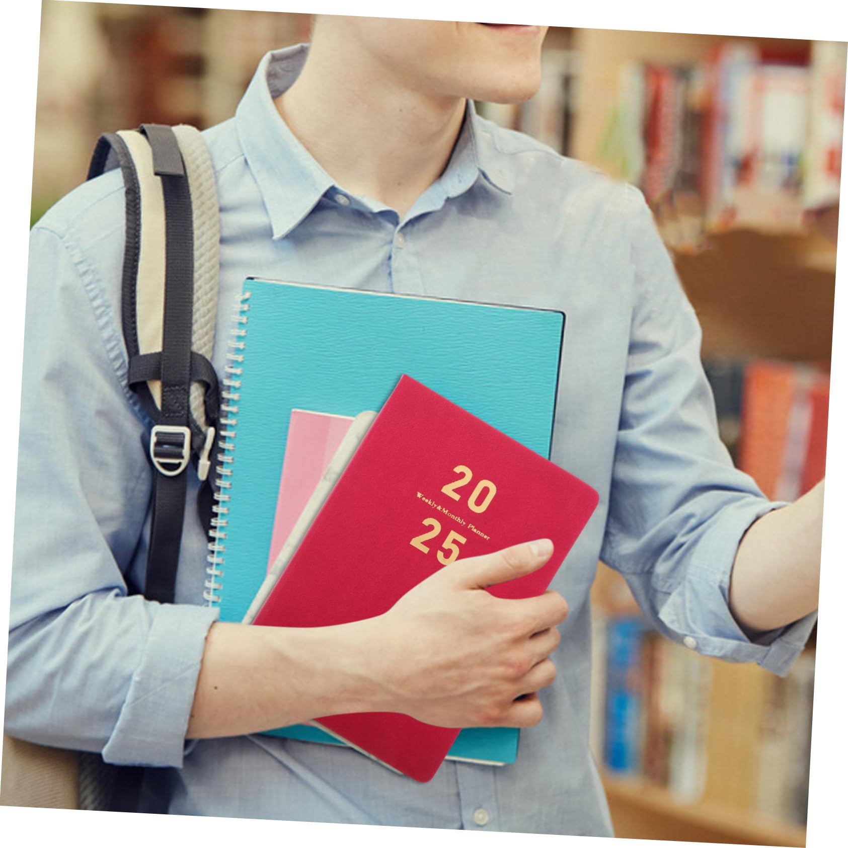 NUOBESTY Journalplaner Mit Monats Und Wochenplanern Lehrerplaner Mit Farbverlauf Persönliches Journal Für Schüler Akademischer Planer Mit Festem Einband Notizbuch Für Zeitmanagement