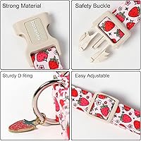 Vista 105 de DOGWONG Collar de perro Airtag de algodón y cáñamo, collar resistente para perros con soporte para Airtag, collares verdes para perros pequeños