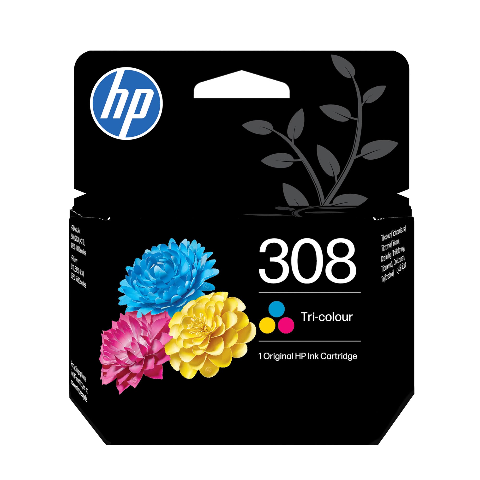 HP 308 Tri-colour Original Ink Cartridge