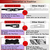 Vista 6 de Correa de silicona posquirúrgica para la barbilla, prenda de compresión reutilizable para cuello y barbilla, correa de barbilla antironquidos