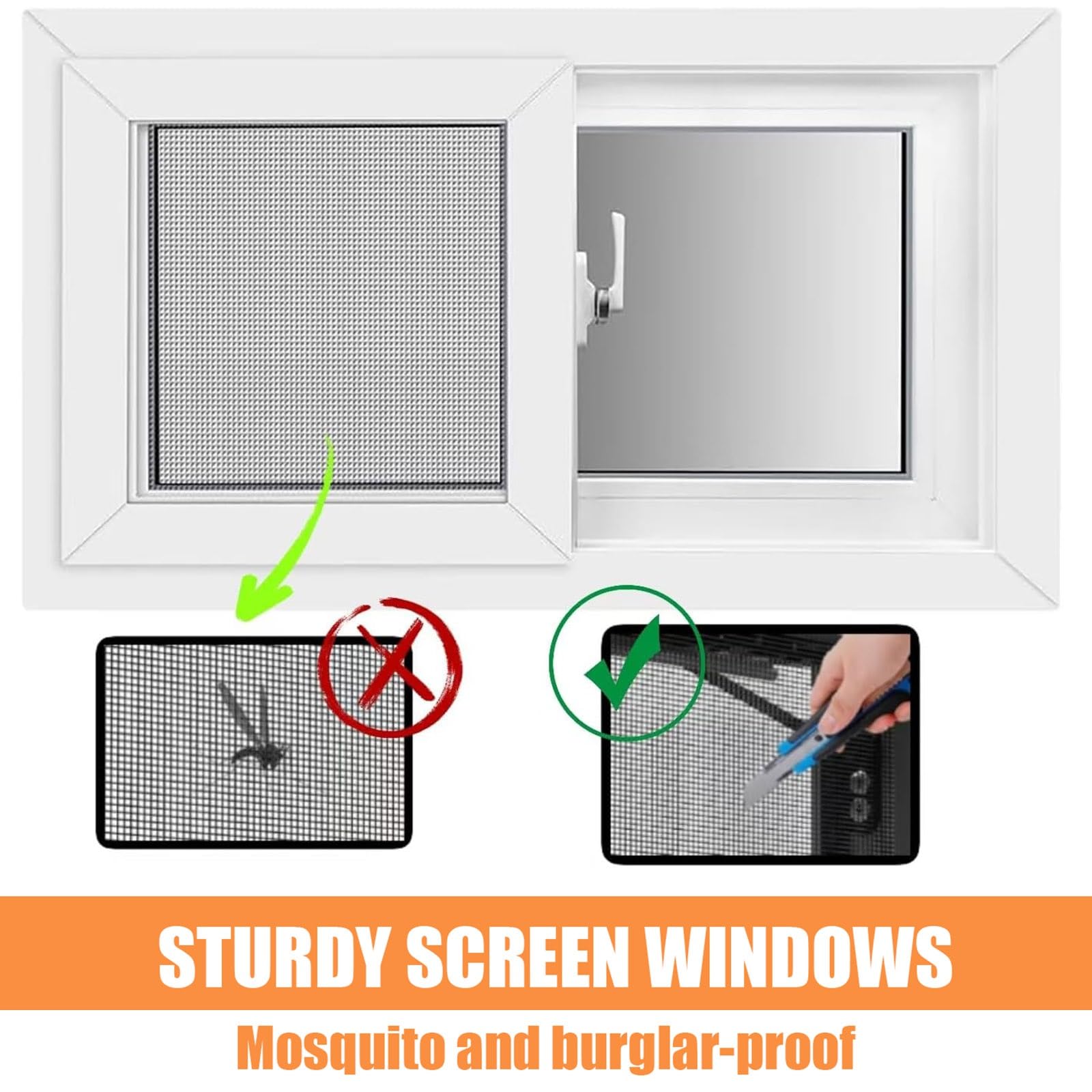 Aluminiowe okno przesuwne do szopy i kurnika, zamiennik - 50-101.6 cm szkło hartowane i ekran idealne do łazienek (czarne 33 x 50) - i stylowy design
