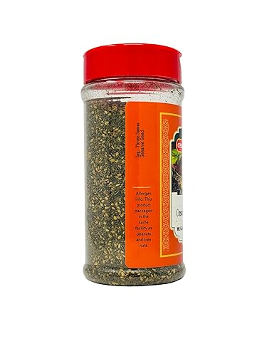 Miniatura 2 de Crescent Zaatar - Mezcla de especias mediterráneas prémium con tomillo, sésamo y zumaco, Za'atar totalmente natural de Oriente Medio, tarro
