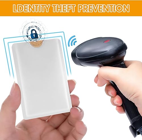 Miniatura 3 de Ouligay Juego de 10 fundas de bloqueo RFID, juego de soporte para tarjetas de crédito y protector de tarjeta de identidad