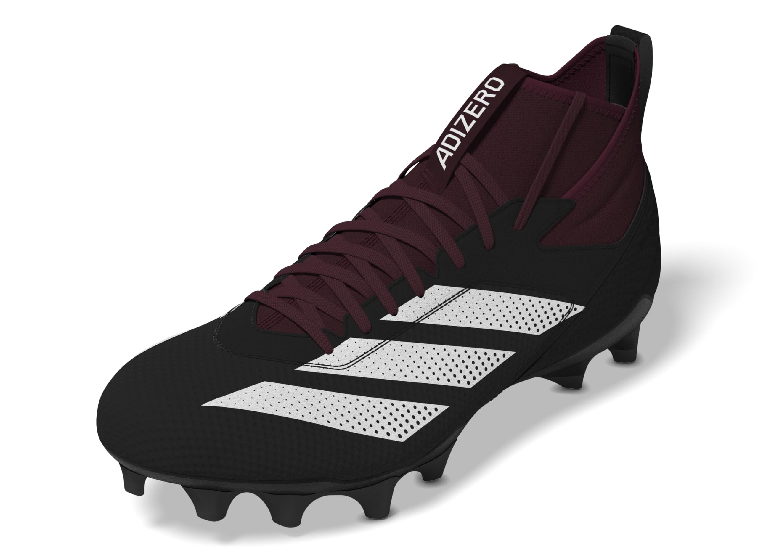 adidas Unisex Adizero Impact American Football Sneaker, Team Maroon/White/Black, 10 US Men