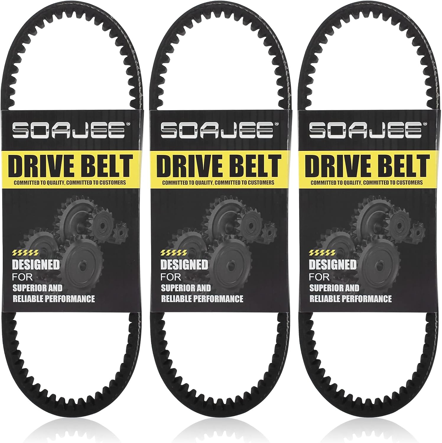 3Pcs Drive Belt Compatible With Comet 203590 203590A 203590B 203590C 30 Series Torque Converters 3hp to 8hp Engines TAV2 Go Kart Manco 9655 9659 Murray 12-13053 Heald 203-026 Rotary 13053