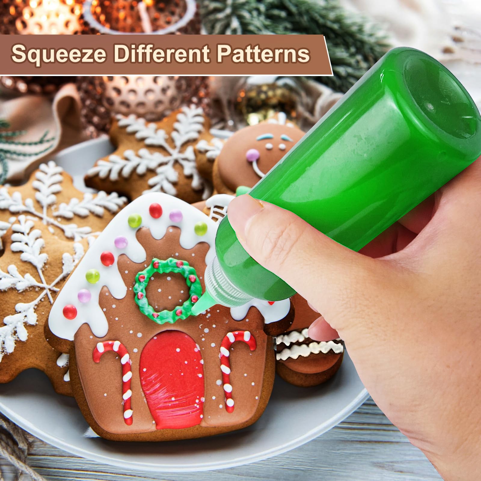 10 Pezzi 100ml Bottiglia Squeeze, Plastica Bottiglie, Small Trasparente Squeeze Bottle con Imbuto e Carta per Etichette per Ketchup Senape Aceto Salsa di Soia