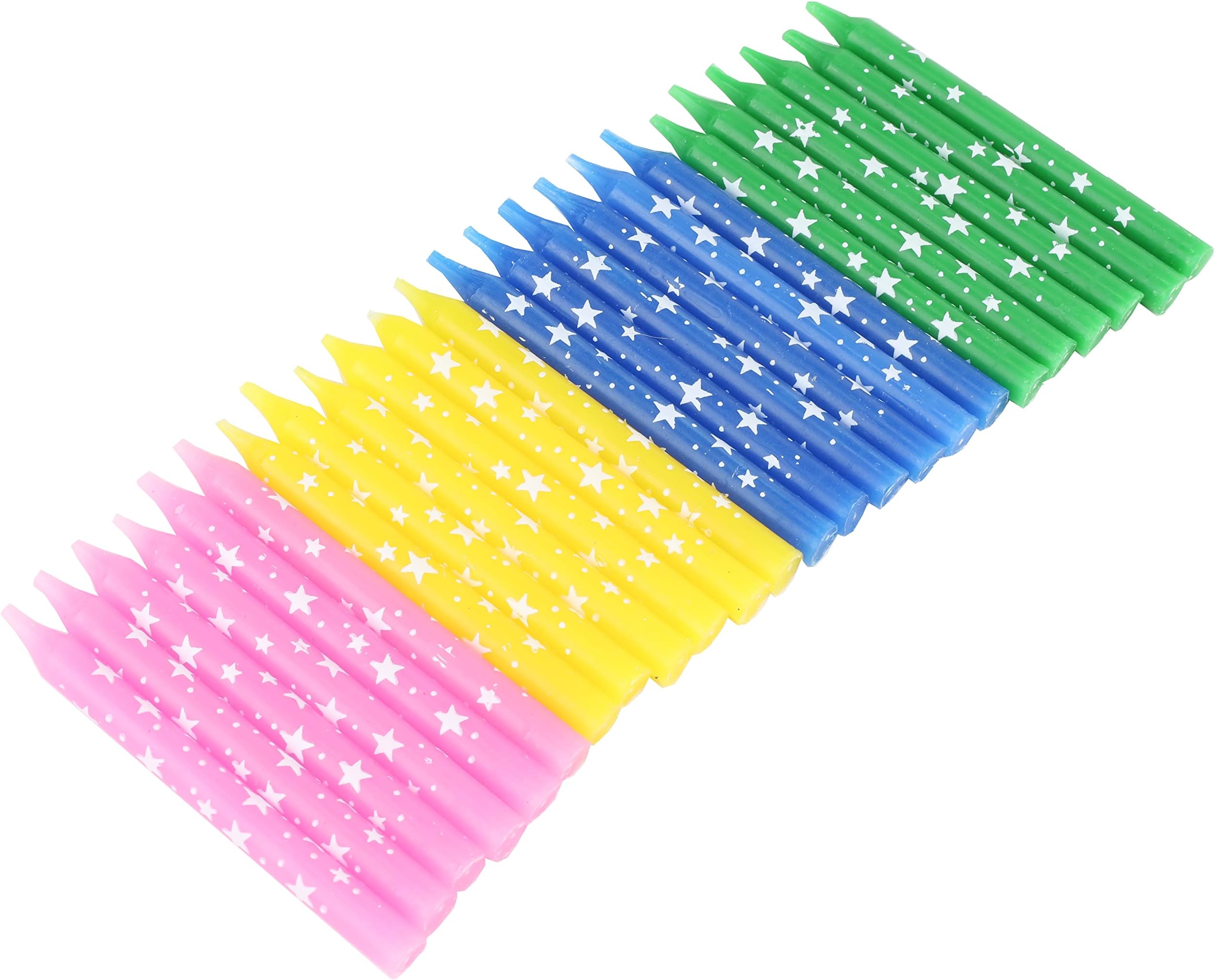 Chef Craft 21732 Select Star Birthday Candles, 24 Pack