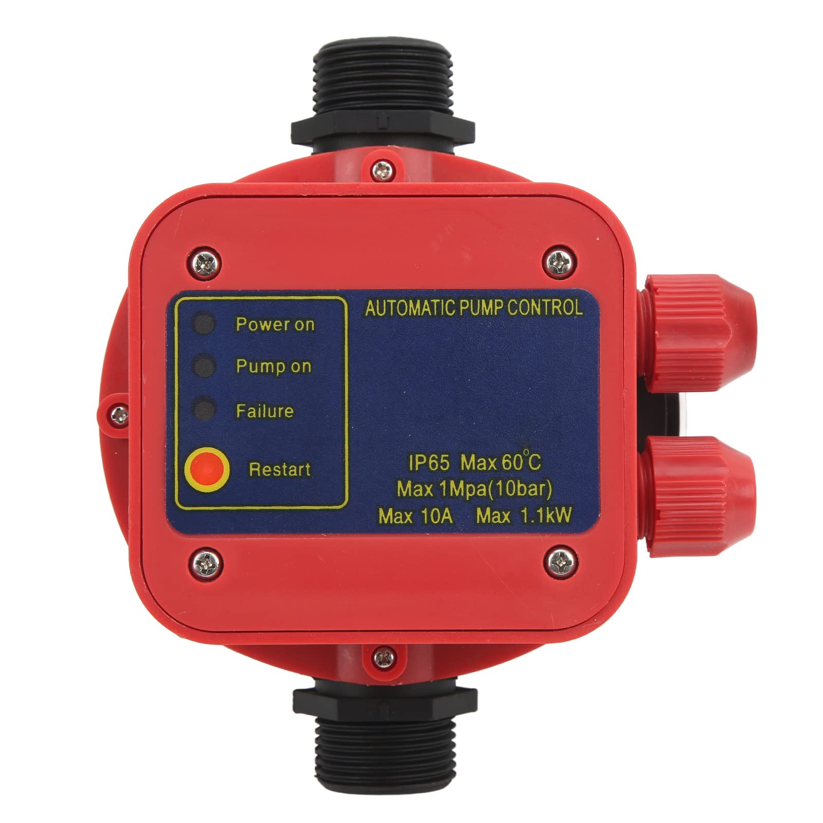 Garosa Automatyczny Regulator Ciśnienia Pompy Wodnej ABS, Pilot Zdalnego Sterowania, Przełącznik Pompy Ogrodowej, Zabezpieczenie Przed Pracą Na Biegu Jałowym, 220V-240V, Czerwony