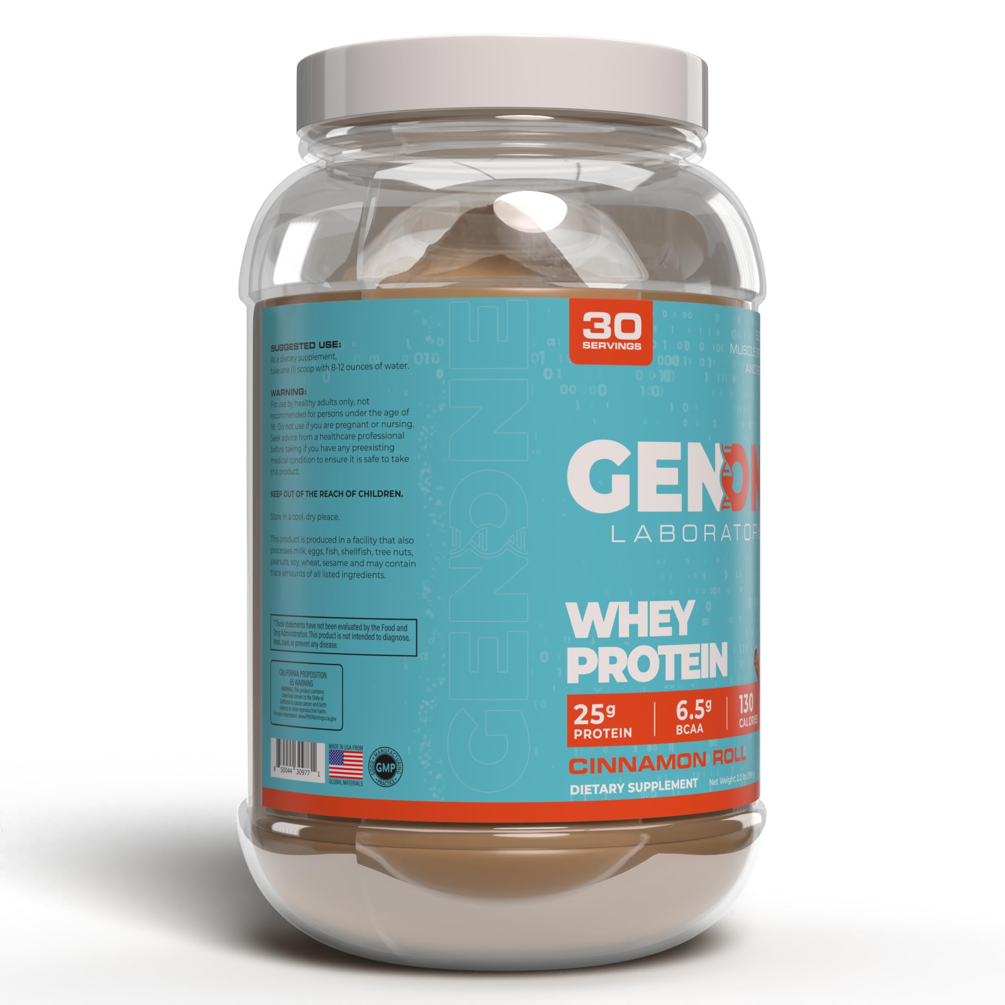 Amazon.com: GenOne Whey Protein Powder Isolate, 25g Protein and