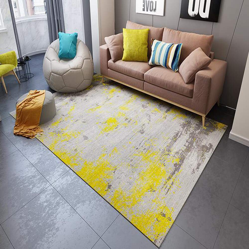 Tapis de salon en peluche Love Home 80x120cm lavable en machine pour chambre