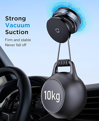 Miniatura 2 de Beeasy Magsafe Soporte de teléfono para automóvil, succión de vacío ajustable de 360 20 imanes N56, soporte de teléfono para
