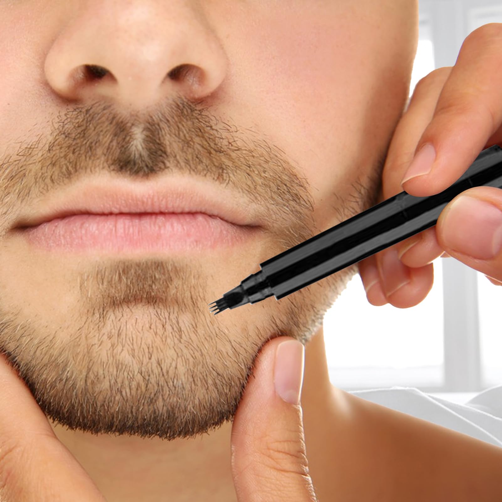 Amazon.co.jp: 男性用ヒゲマーカー | 男性用防水ひげ染め,シームレスに