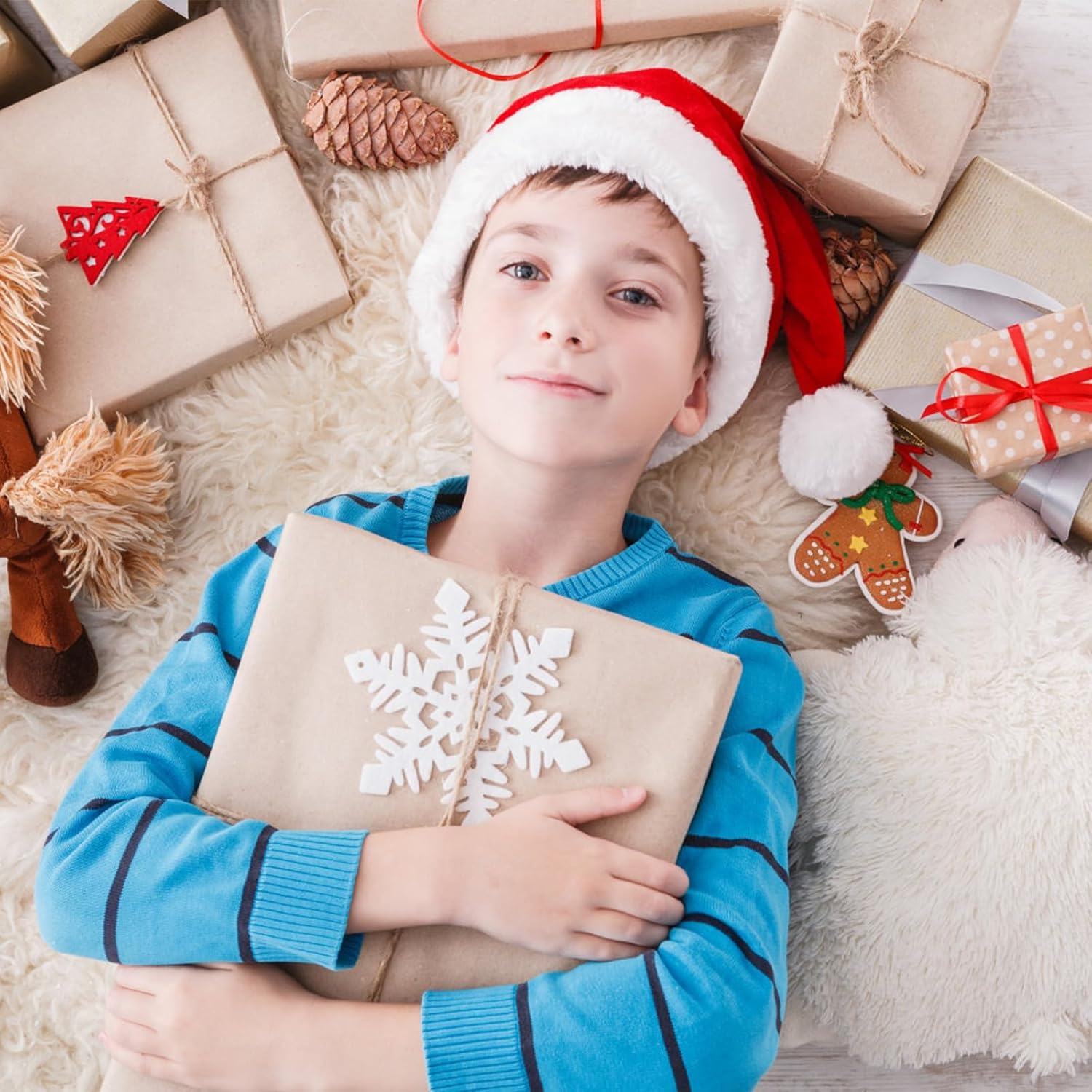 PLULON 60 Sheets Brown Tissue Paper Bulks, Gift Wrap Tissue Paper Sheets for Packaging Birthday Gift Wrapping Birthday Wedding Construction Party Decorations