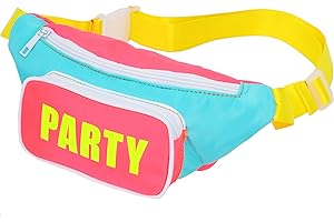 Neon Retro 80s 'PARTY' Fanny Pack: Ultimate Style for Your Festival Shenanigans