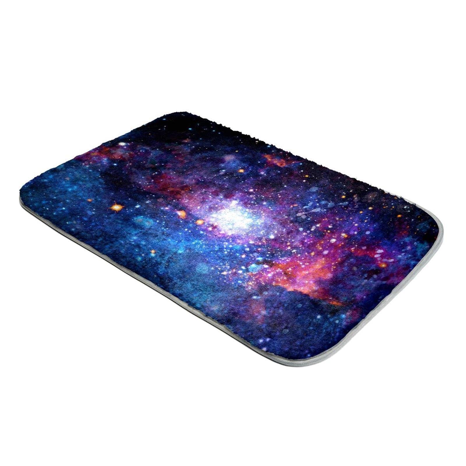 Tapis galaxie ciel étoilé en fausse fourrure pour une chambre d'enfant féerique