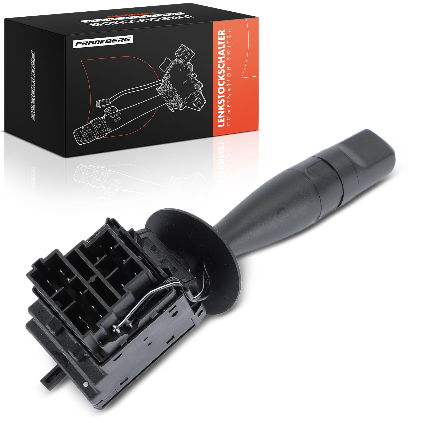 Frankberg 1x Interrupteur de Colonne de Direction Compatible avec Berlingo/Berlingo First MPV GFK GJK MF 1.1L-2.0L 1996-2011 Jumpy U6U Bus 1.6L-2.0L 1995-2006 Remplacer# 96236416ZL