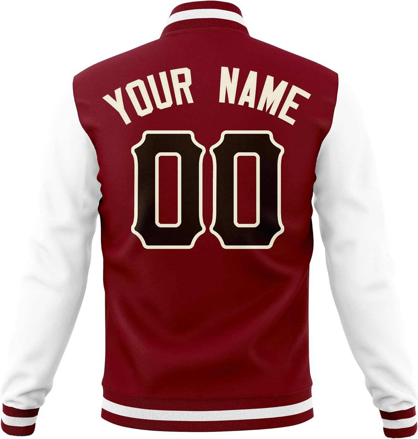 Custom Men’s Lightweight Bomber Jacket Windbreaker Varsity Jacket Personalized Stitched Team Name Number - Image 2