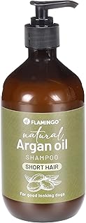 Flamingo hundeshampoo - mit Arganöl - für Hunde mit kurzem Fell 500 ml - Geeignet für alle Fell- und Hauttypen - natürlichen Glanz des Fells - sensitiv product image