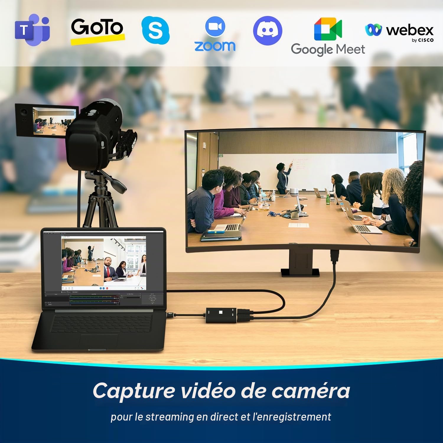 August VGB500 Carte de Capture HDMI - USB 3.0 Full HD 1080p 60 fps – Parfait pour Youtube Twitch Plug Play – Capture Enregistrement Diffusion en continu PS4 Xbox One Nintendo Switch pour PC Mac Linux