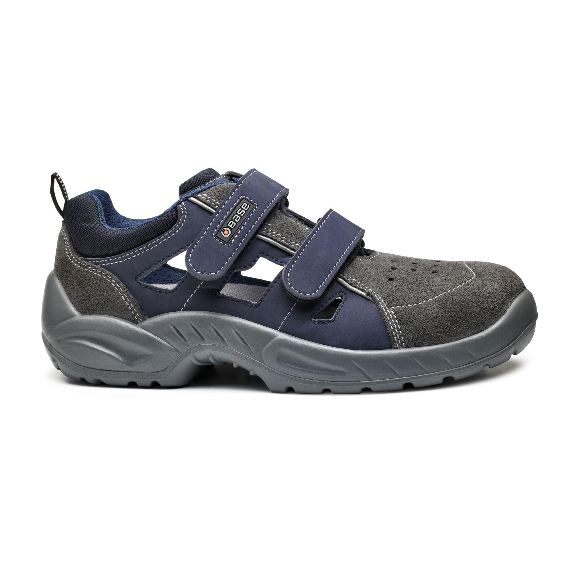Base Protection Blue B0173 Harlem Low Safety Shoe Cool Grey, 43