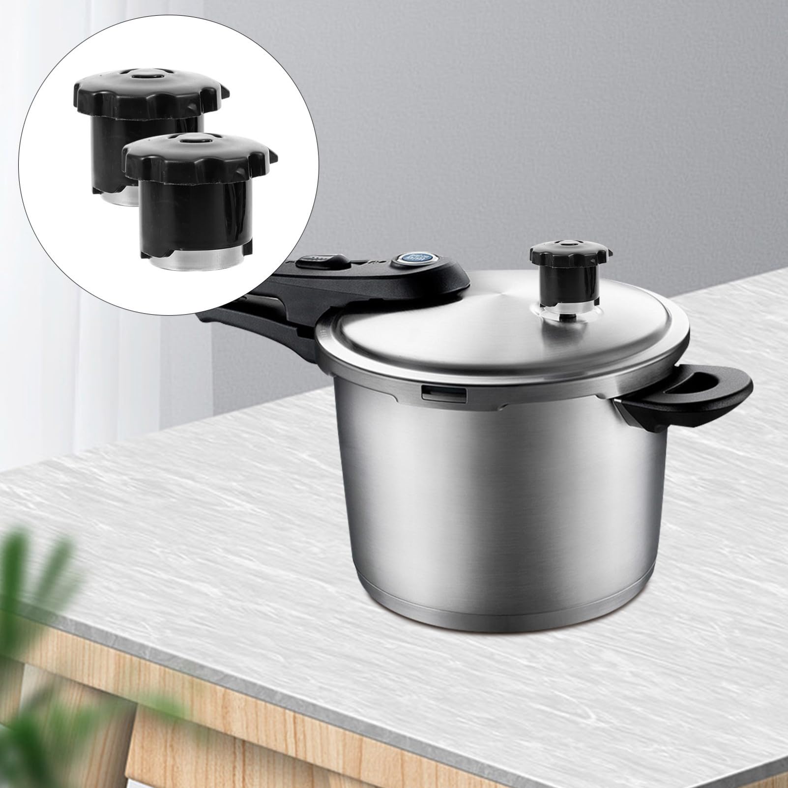 BESTonZON 8 Pièces Soupapes De Sécurité De Dégonflage Soupape D'Échappement pour Autocuiseur Vannes D'Autocuiseur De Cuisine Valve À Poignée en Plastique Pièces De Rechange pour Autocuiseur