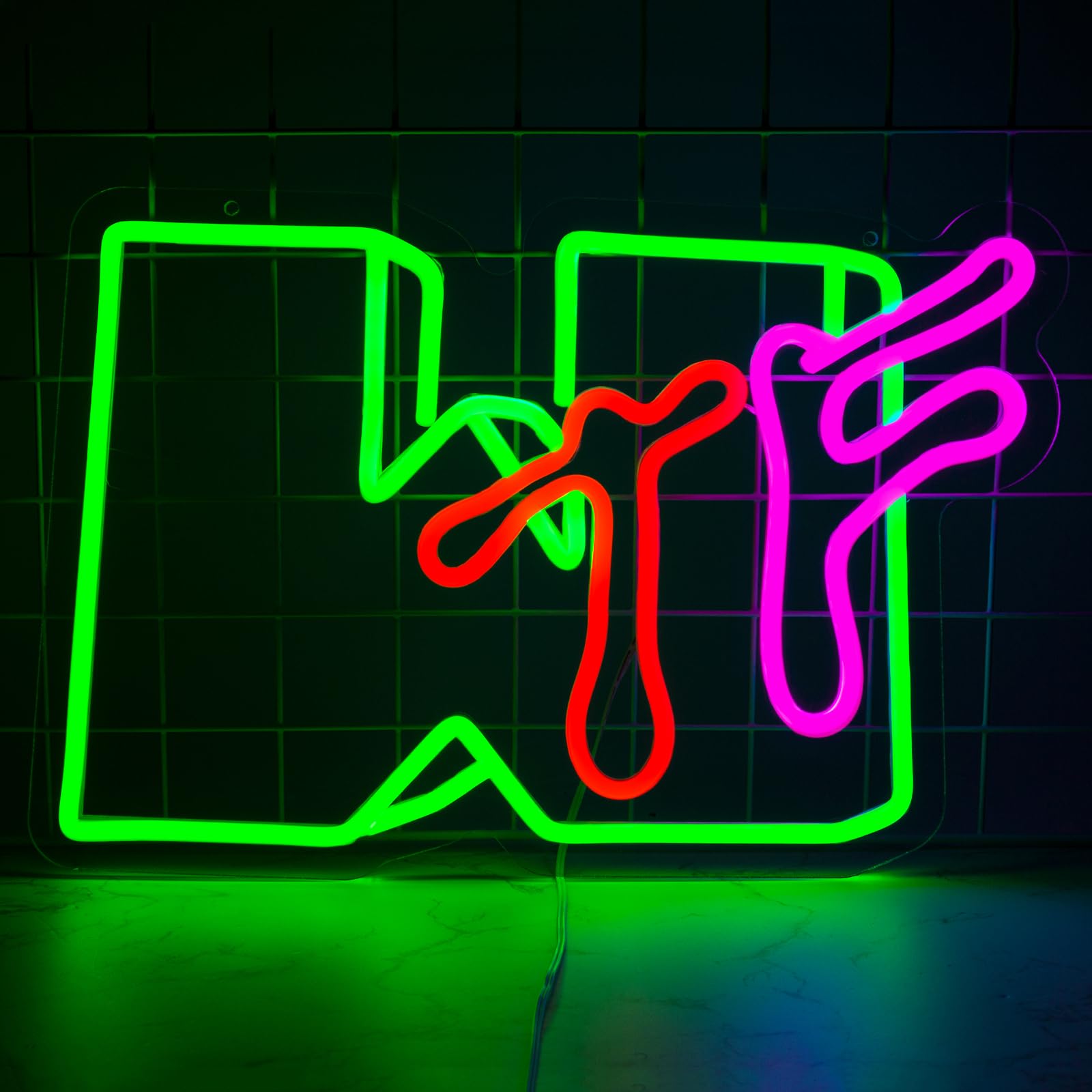Neon Sign, Neon Signs for Wall Decor, Dimmable Led Signs for Bedroom, Light Up Signs for Bar Man Cave Game Room Teens Room Party Decoration Gift